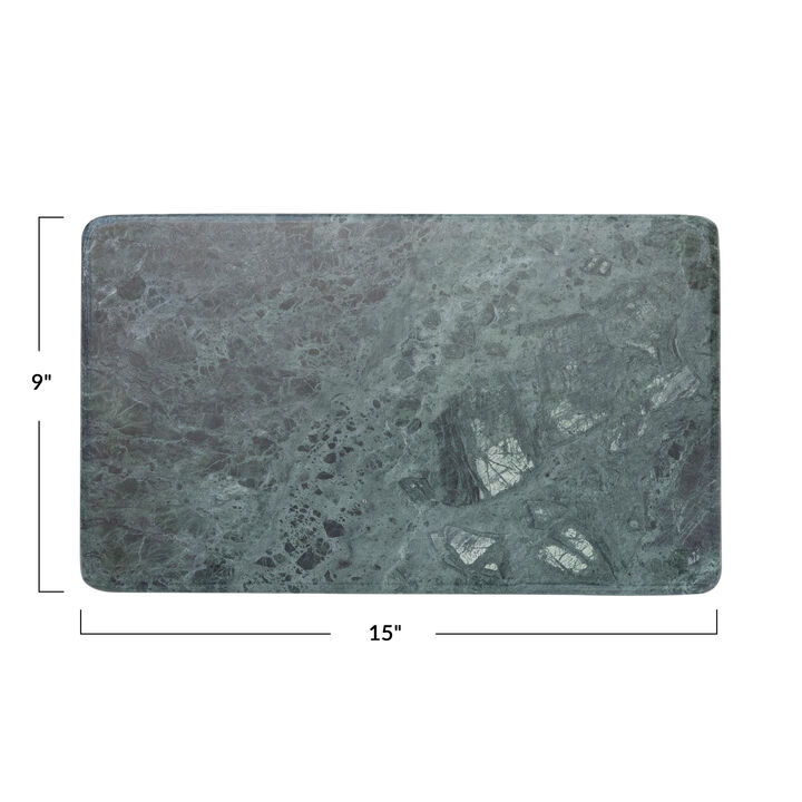Marble Cheese Charcuterie or Cutting Board, Green