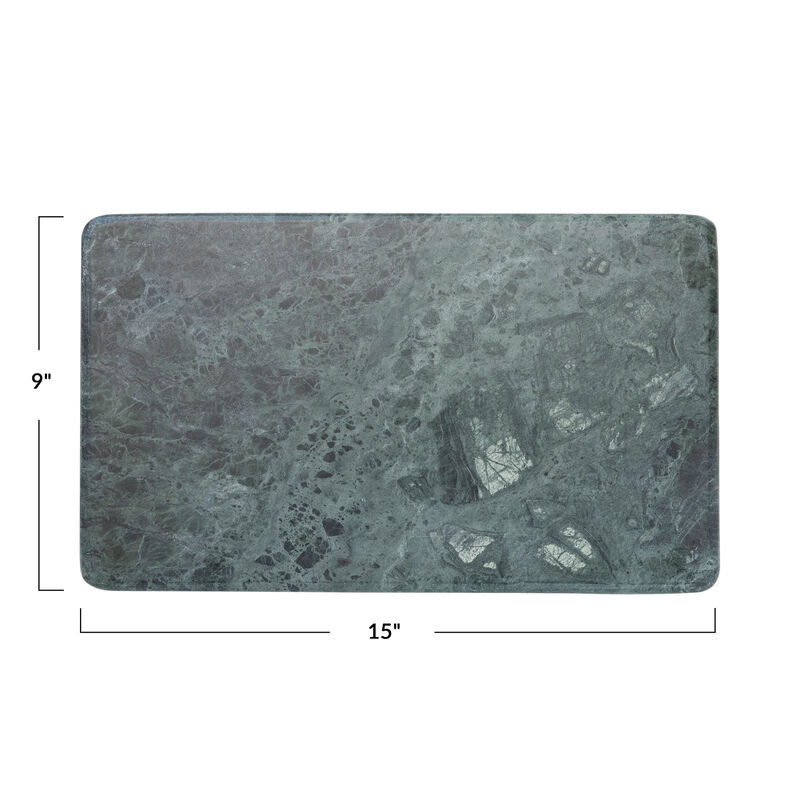 Marble Cheese Charcuterie or Cutting Board, Green image number 1