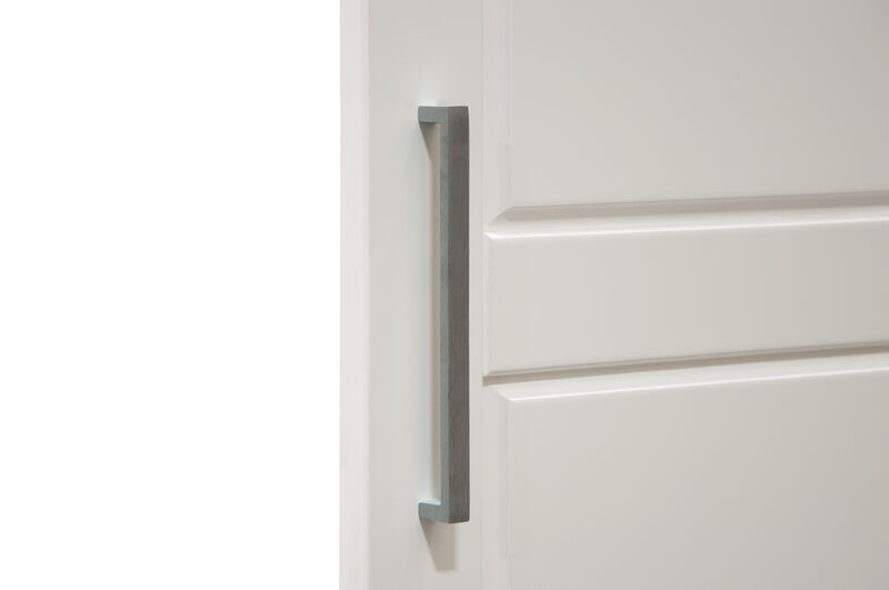 100% Solid Wood Cosmo 3-Door Wardrobe with Mirrored Door