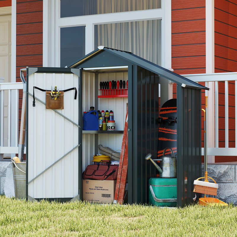 Small Metal Compact Garden shed with High-quality Galvanized Iron Sheet image number 2