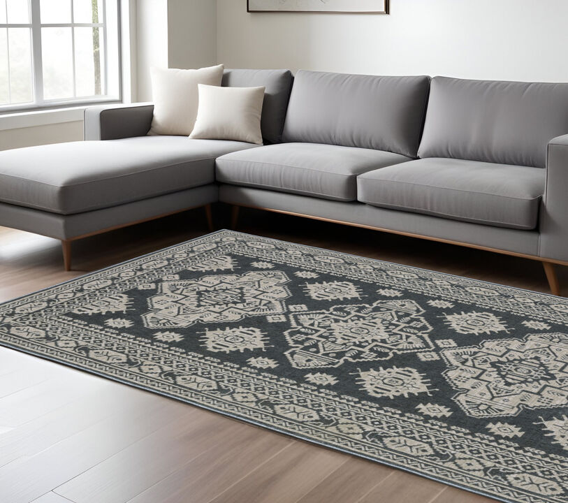 HomeRoots Medallion Area Rug