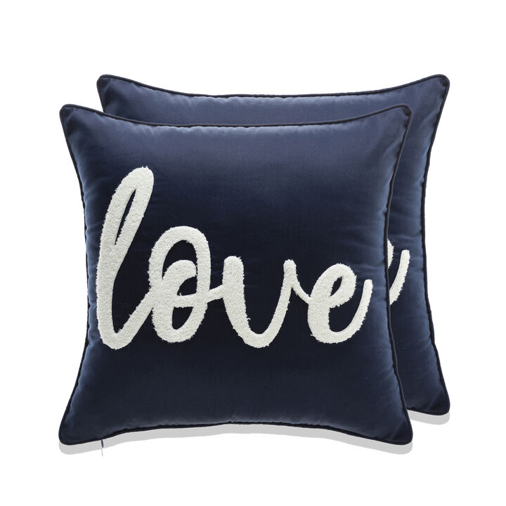Cottage Icons throw pillow - set of 2