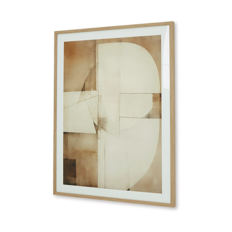 Cril Wall Art, 30x40, Acrylic Front, Framed Brown, Tan, White Print image number 3