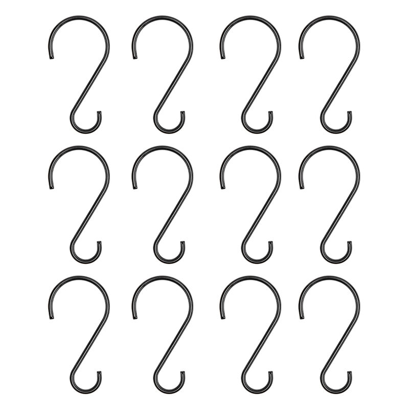 Zinc Shower Curtain Hooks, Set of 12 image number 4