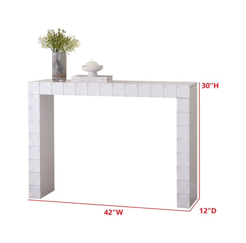 Kings Brand Furniture Turlock Wooden Console Table , Minimalist Sofa Table, Side Table, Entryway Table and Display Table