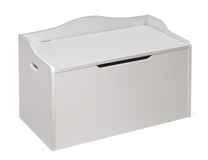 Badger Basket Co. Kids Bench Top Toy and Storage Box - White image number 1