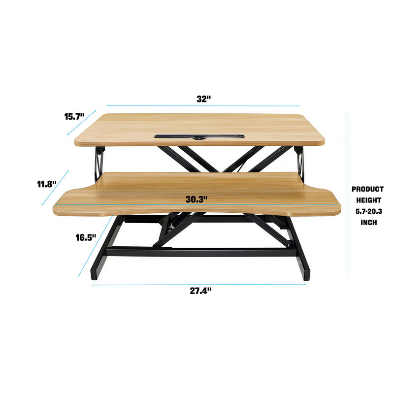 Buzorn Standing Computer Desk image number 5