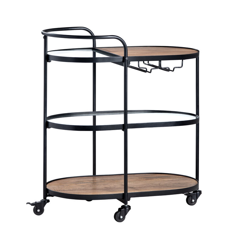 3 Shelf Bar Cart Server image number 0