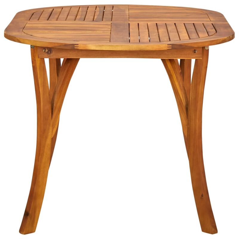 vidaXL Garden Table 59.1"x35.4"x29.5" Solid Acacia Wood