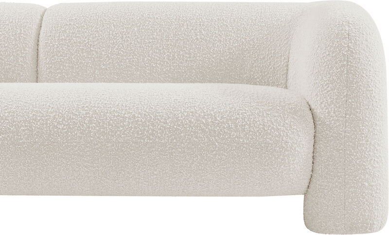 Meridian Furniture Emory Cream Boucle Fabric Sofa image number 9