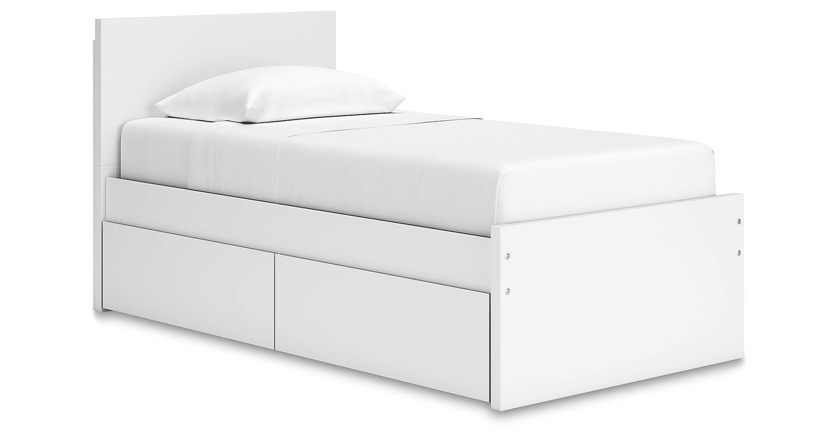Onita Twin Panel Platform Bed with Storage