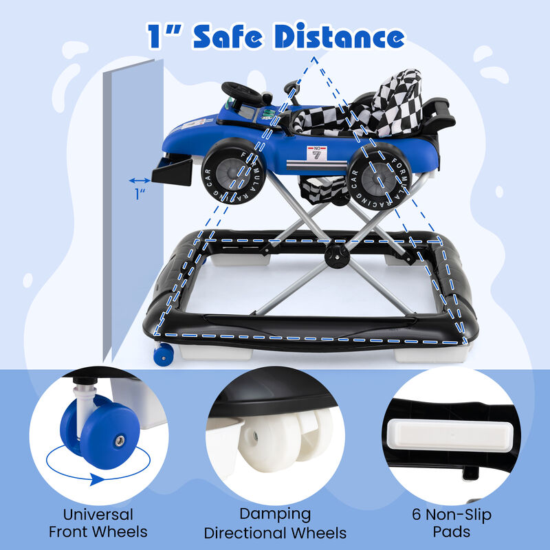 4-in-1 Baby Walker and Activity Center – Music, Adjustable Height & Interactive Play