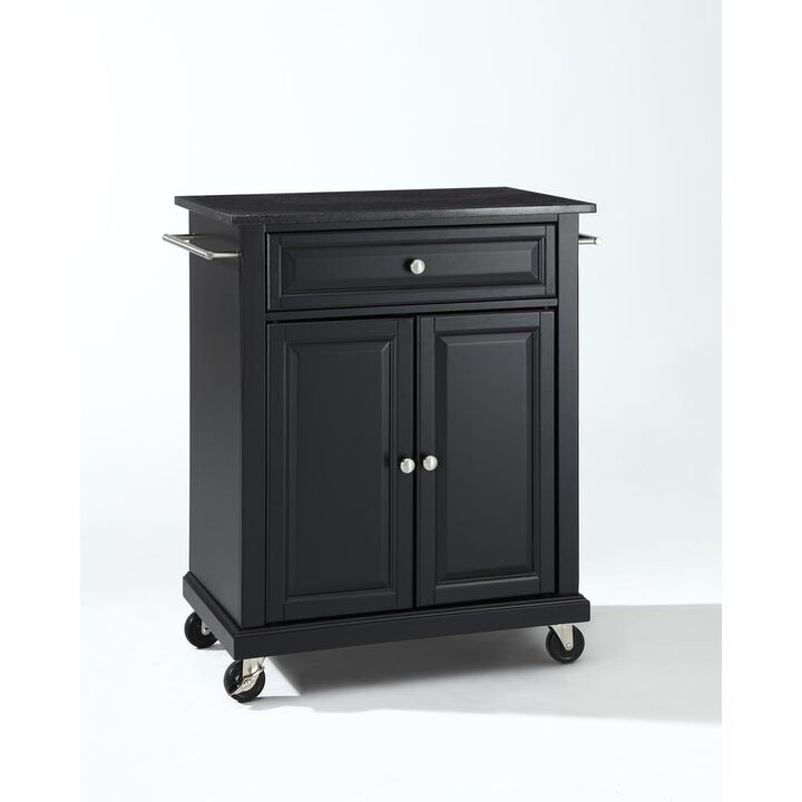 Compact Granite Top Kitchen Cart