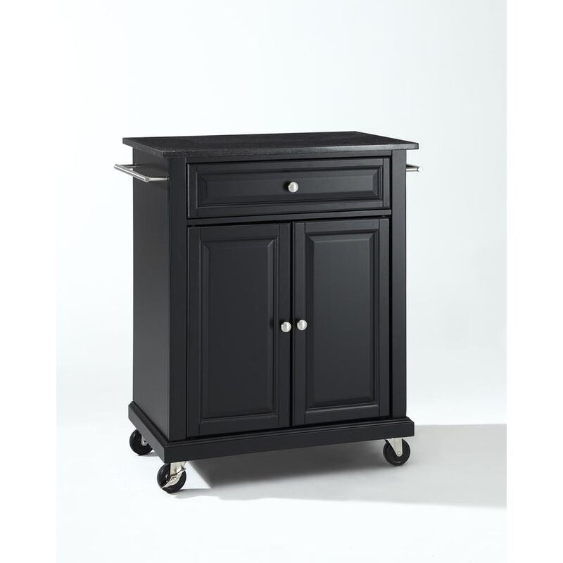 Compact Granite Top Kitchen Cart