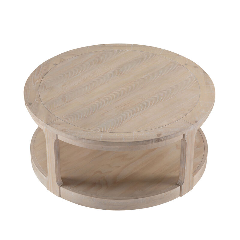 Votnix 2‑Tier Round Coffee Table image number 6