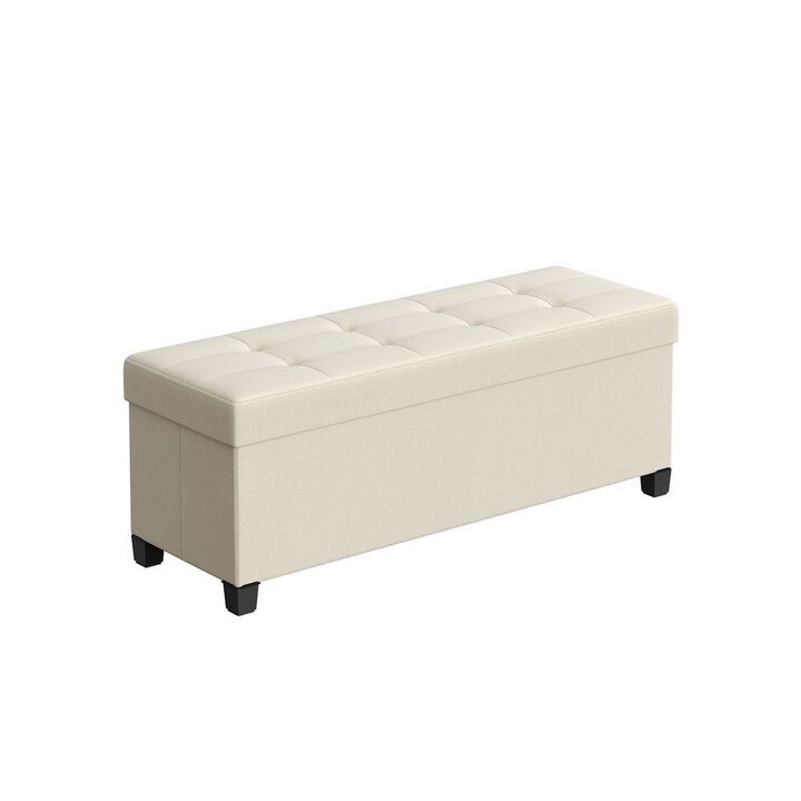 Versatile Storage Ottoman for Living Room, Bedroom, or Entryway