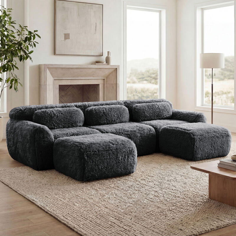 Ciltur U-shaped Boneless Sectional Sofa image number 3