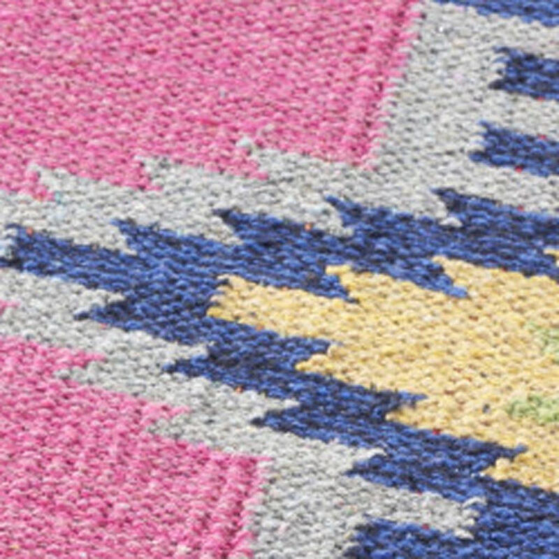 HomeRoots Southwestern Handmade Area Rug With Fringe image number 0