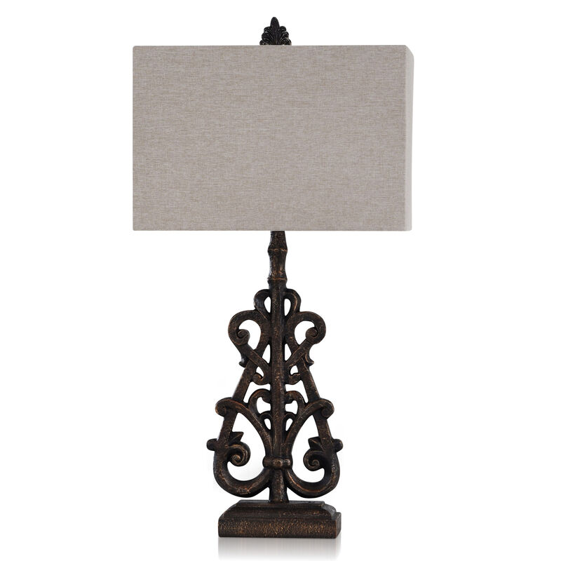 Textured Bronze Table Lamp (Set of 2)