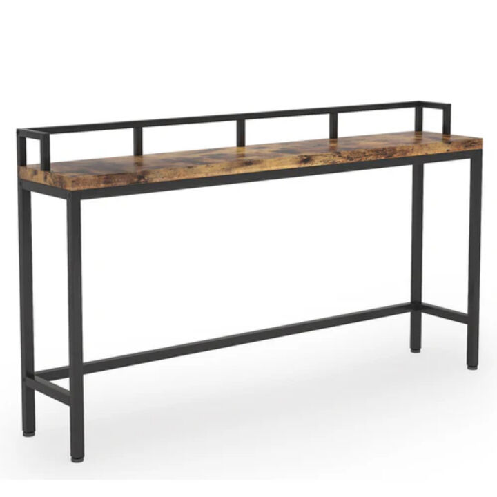 Behind Couch Narrow Console Table, Sofa Accent Table for Living Room