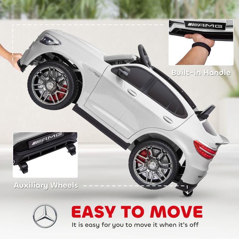 BreeBe 12V Toddler Ride On Car with Remote Control, Mercedes Benz AMG GLC63S Coupe, Electric Car with 2 Speed, MP3 Player, Light, Horn, Songs, Suspension image number 5
