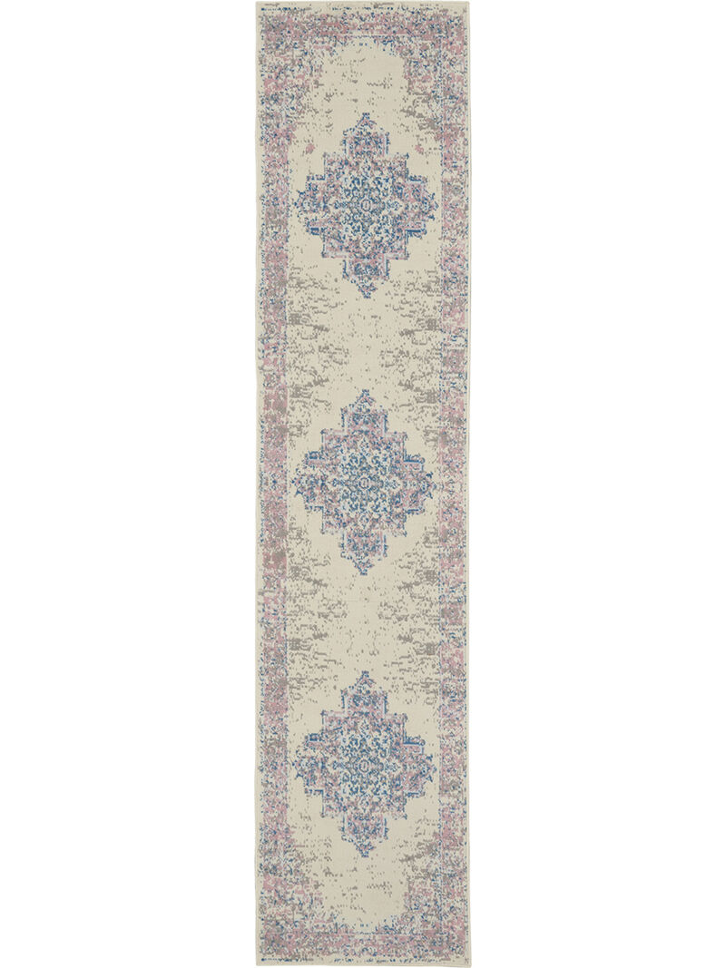 Grafix GRF14 Ivory/Pink 2'3" x 7'6" Rug