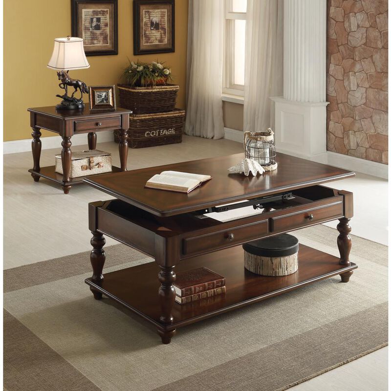 Acme Furniture Farrel Coffee Table w/Lift Top, Walnut (82745)