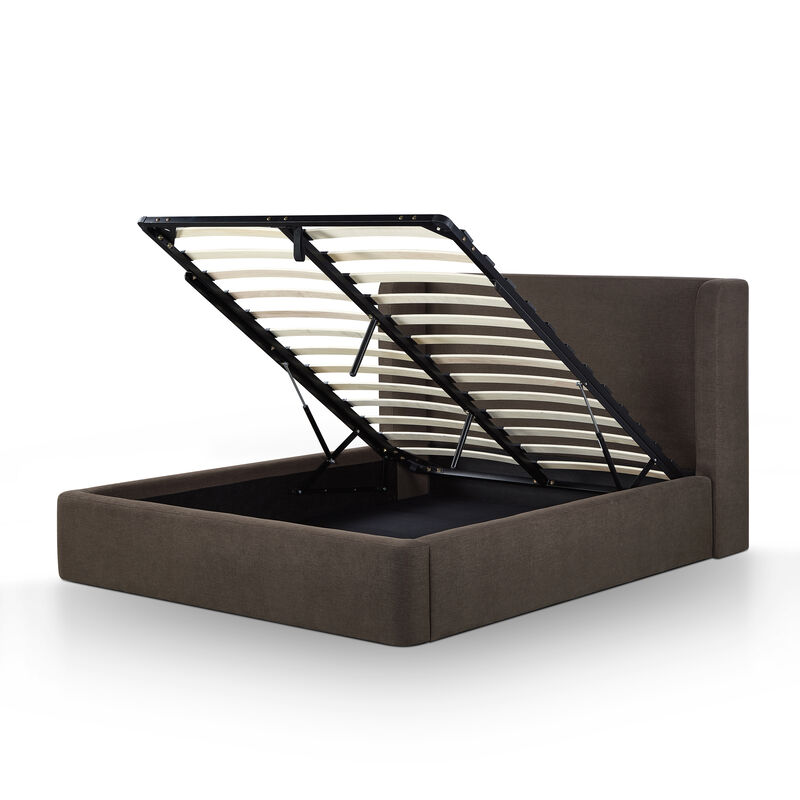 Harmony Tan Performance Chenille Queen Bed image number 6