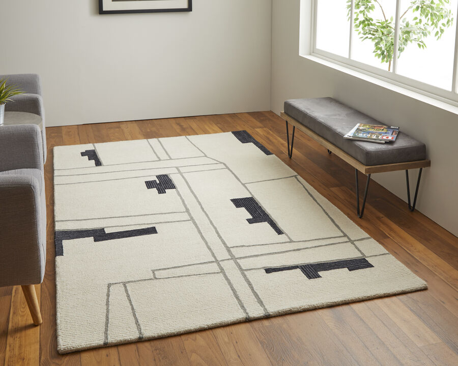 Maguire 8902F Ivory/Gray/Taupe 3'6" x 5'6" Rug