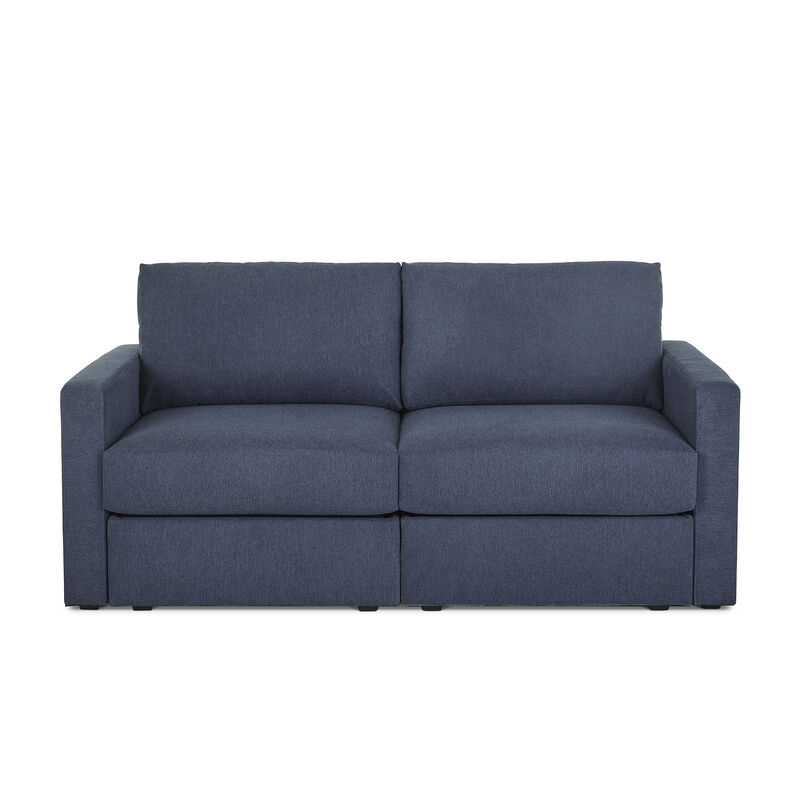 Flex Denim Loveseat with Standard Arm