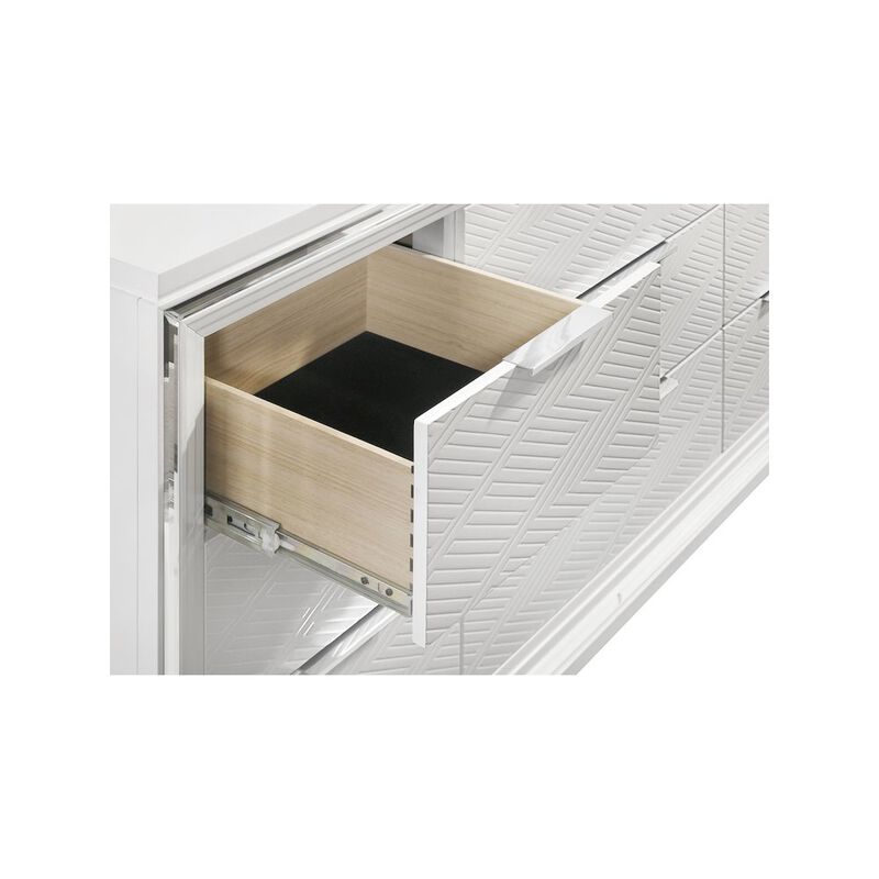 Coaster Co. of America Marmore 9-drawer Dresser and LED Mirror White image number 4