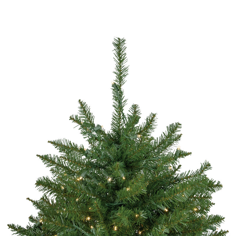 7.5' Pre-Lit Rockwood Pine Artificial Christmas Tree  Clear LED Lights