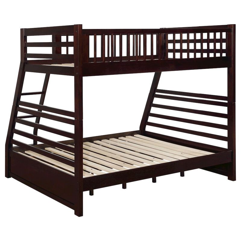 Coaster Co. of America Ashton 2-drawer Wood Twin Over Full Bunk Bed Cappuccino image number 4