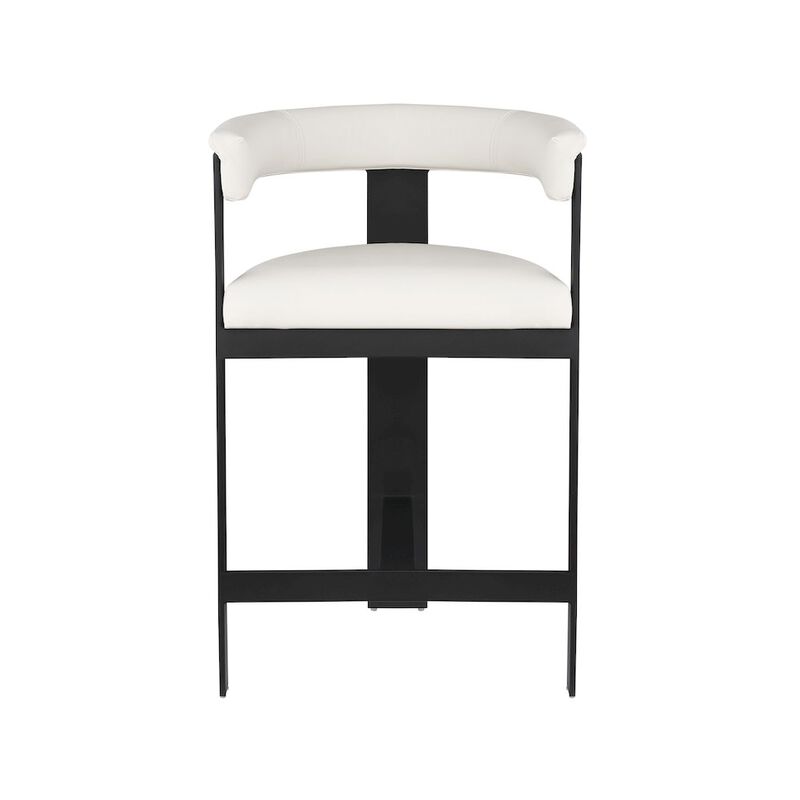 Meridian Furniture Romeo Vegan Leather Counter Stool, Set of 2