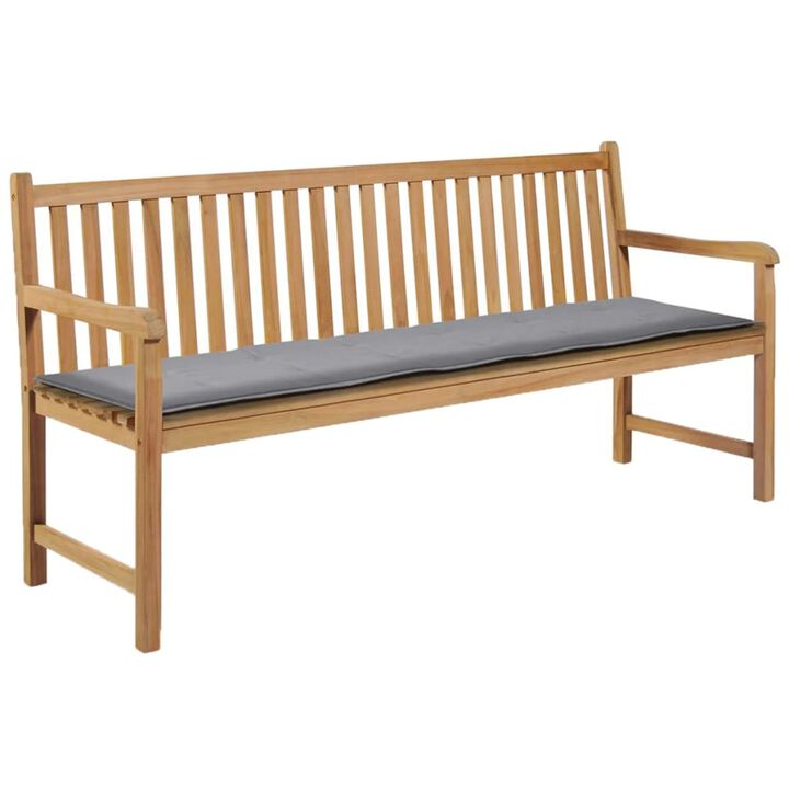 vidaXL Garden Bench Cushion Gray 70.9"x19.7"x1.18"