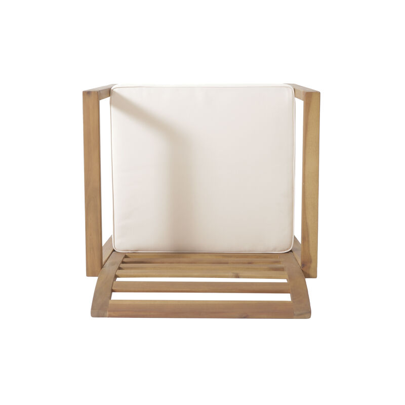 Merax Outdoor Acacia Wood Club Chairs