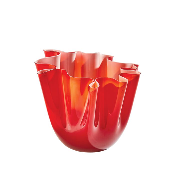Handkerchief Large Red Vase