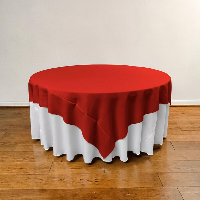 72-Inch Square Table Cover in Polyester Poplin for Kitchen or Parties image number 1