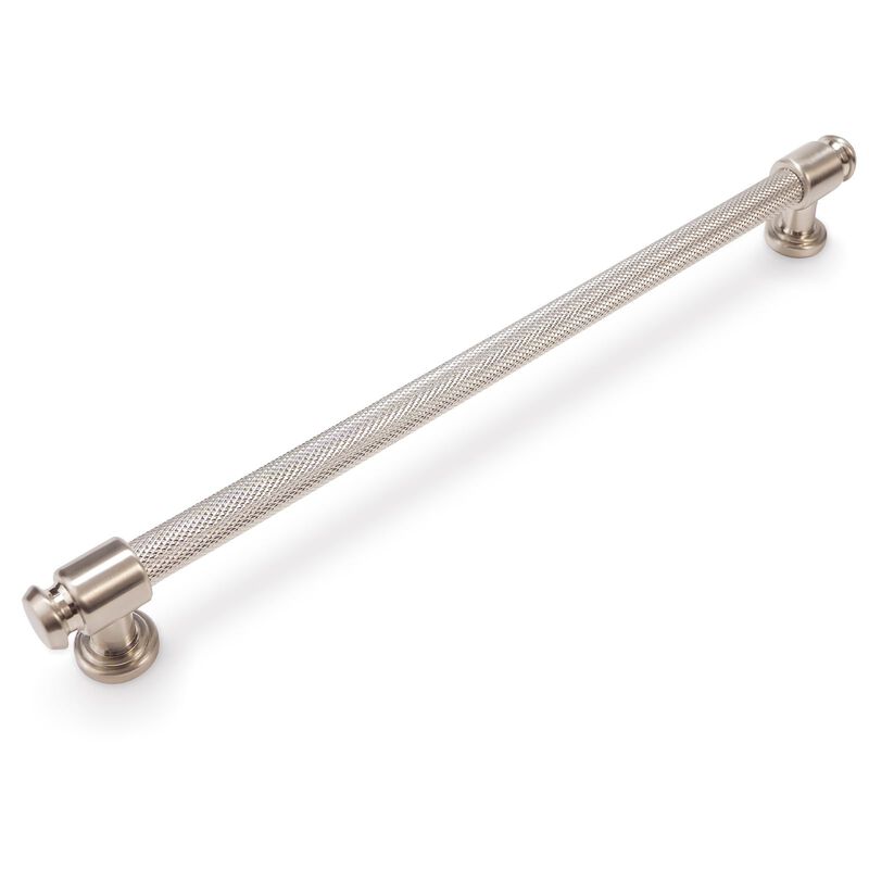 BUKOBYHE 6 Pack 10Inch Brushed Satin Nickel Kitchen Cabinet Handles Knurled Cabinet Pulls Drawer Pulls Kitchen Hardware