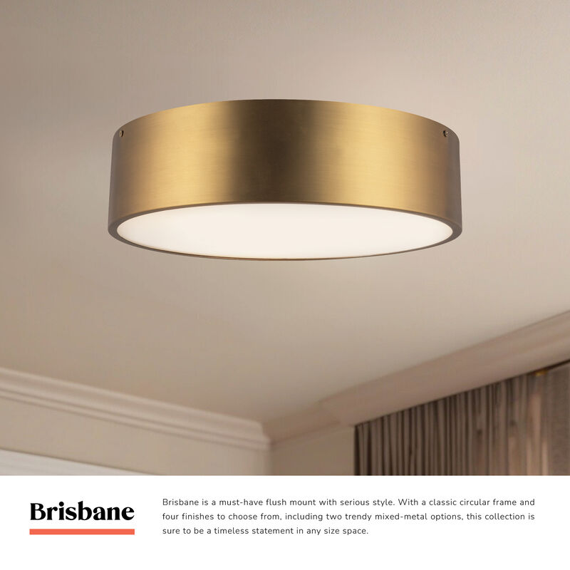 Brisbane 16 in 3 Lights Flush Mount image number 7