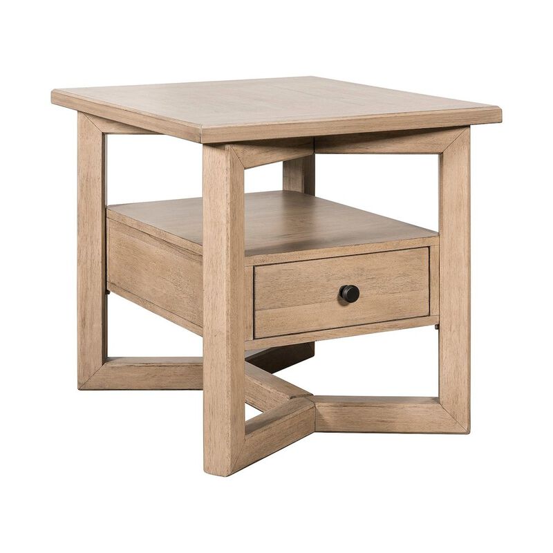 Liberty Furniture 3 Pc Living Room Set - Cocktail Table, End Table Center Trestle - Birch Wood image number 5