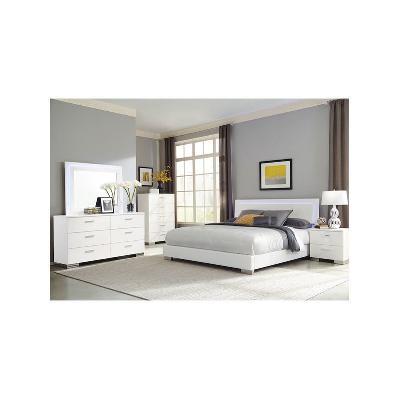 Coaster Co. of America Felicity 6-drawer Dresser White High Gloss