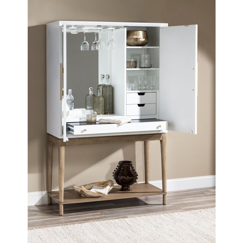 Legacy Classic Melrose Bar Console (2 Doors, 2 Adj Shelves, 2 Drawers, 1 Pull Out Surface)