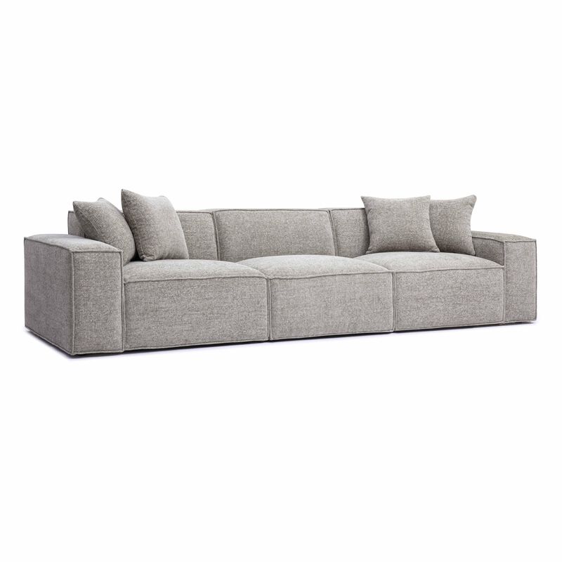 Mindy Chenille Basketweave Modular Sofa image number 2