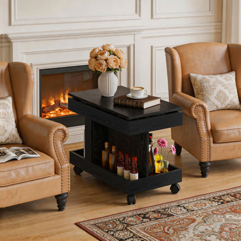 Votfri 360&deg; Rotating Desktop Side Table image number 5