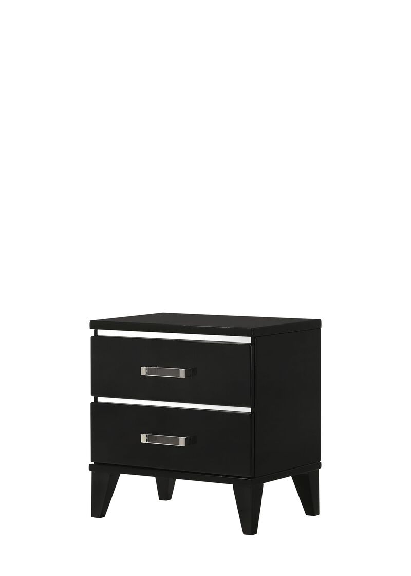 ACME Chelsie Nightstand, Black Finish
