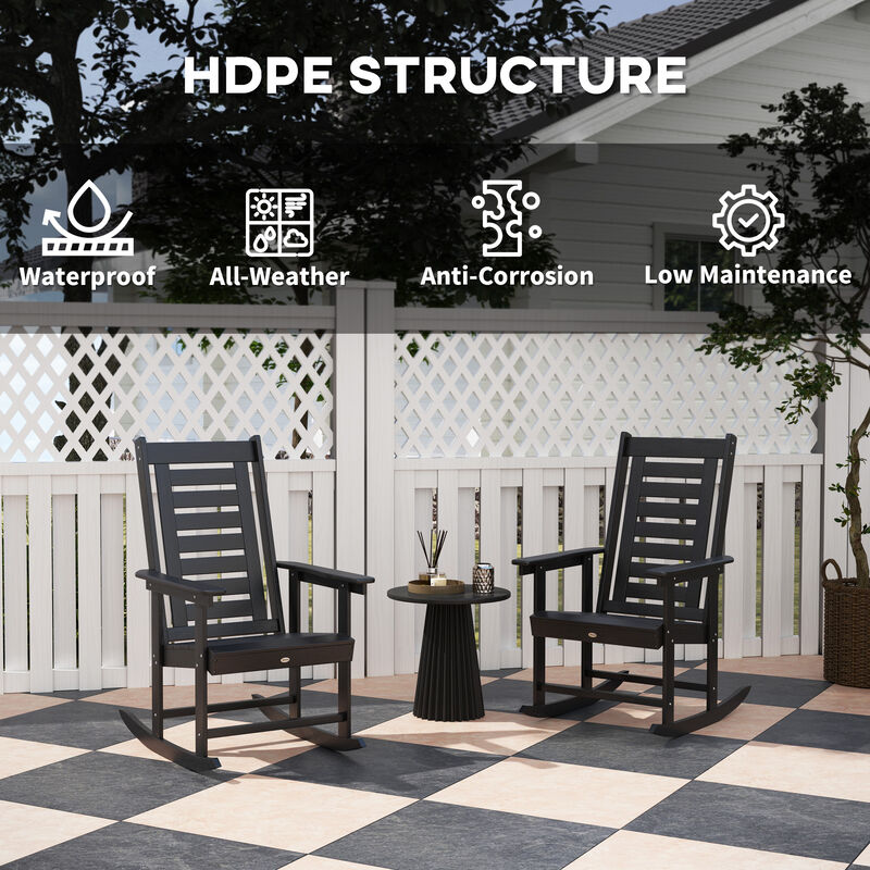 Hivvago 2-Piece Garden Rocking Chair Set image number 4