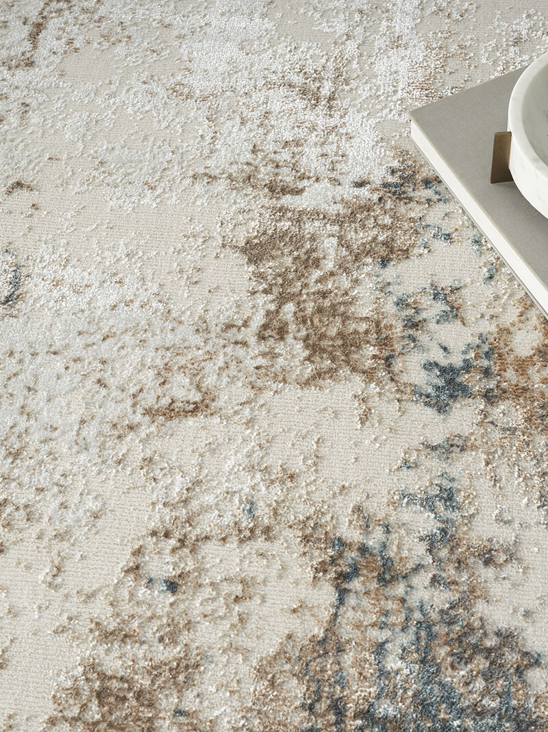 Glitz GLZ06 Taupe/Multicolor 3'11" x 5'11" Rug