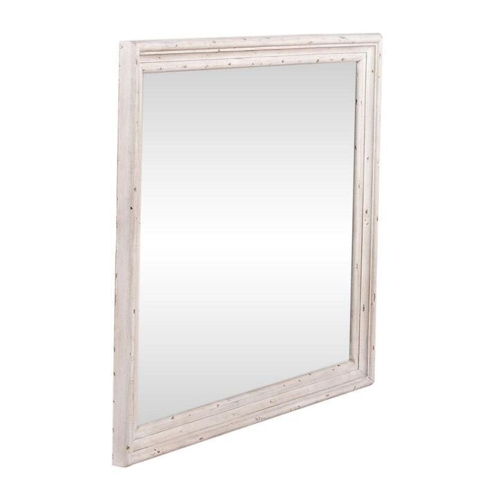 Liberty Furniture Big Valley Mirror in Brownstone w/ Heavy Distressing