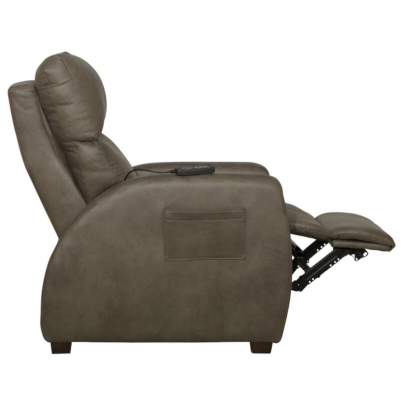 Catnapper Relaxer Power Lay Flat Recliner with Power Adjustable Headrest and Lumbar